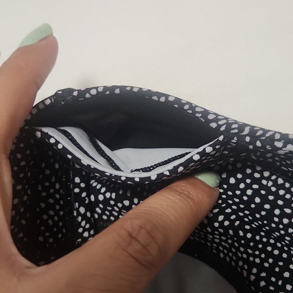 Lululemon Free Spirit Alpine White Black Leggins - Picture 10 of 11